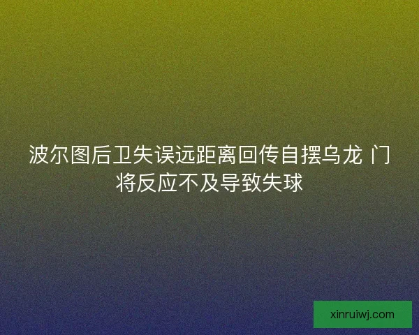 波尔图后卫失误远距离回传自摆乌龙 门将反应不及导致失球
